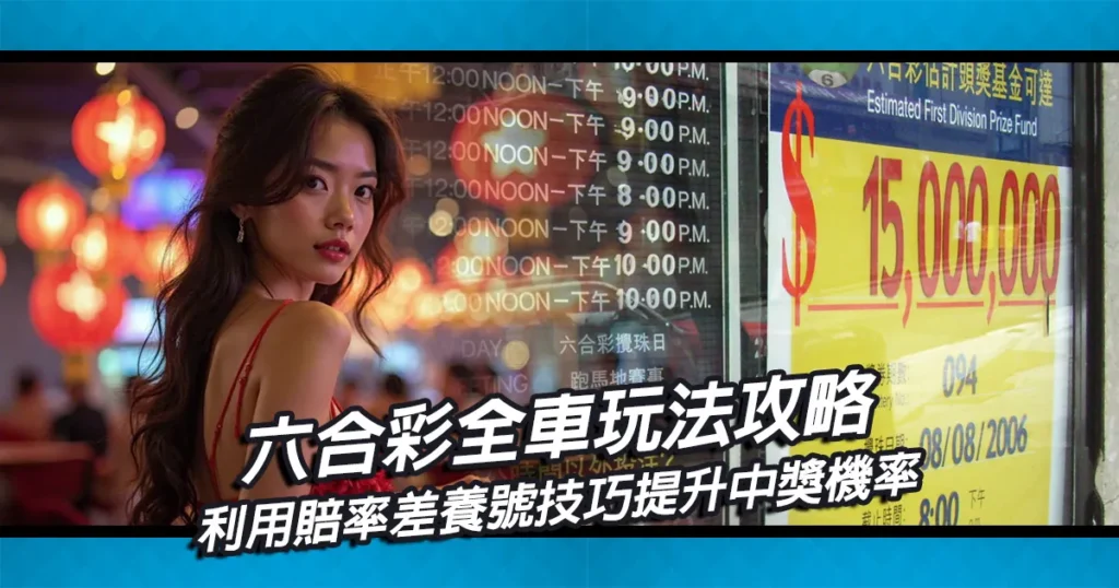六合彩全車玩法攻略|利用賠率差養號技巧提升中獎機率